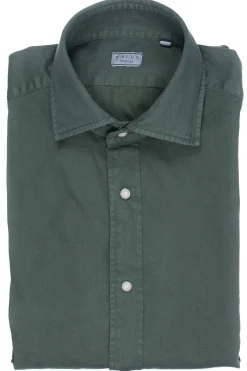 Camicia washed in cotone