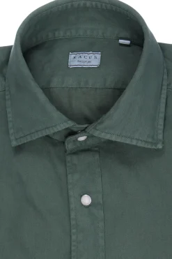 Camicia washed in cotone