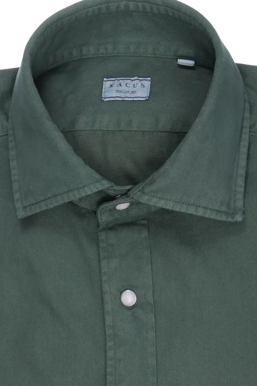 Camicia washed in cotone