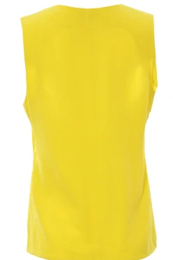 Canotta in crepe de chine