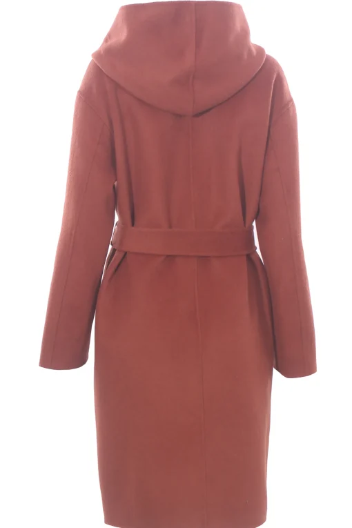 Cappotto in panno con cintura