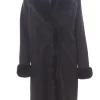 cappotto lungo effetto montone