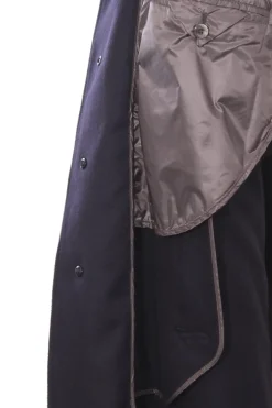 cappotto sfoderato in lana e cashemere
