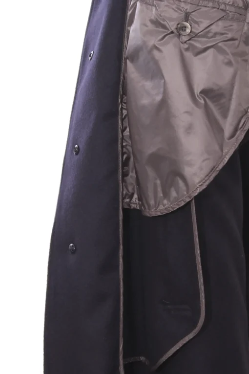 cappotto sfoderato in lana e cashemere