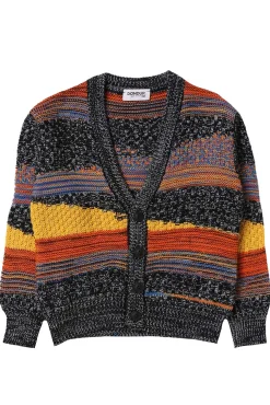 cardigan a trama rasata