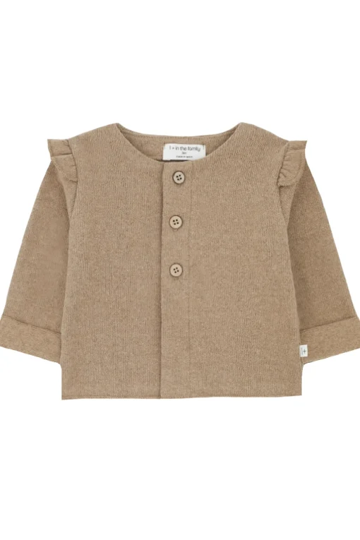Cardigan con rouches