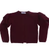 Cardigan con trama a coste