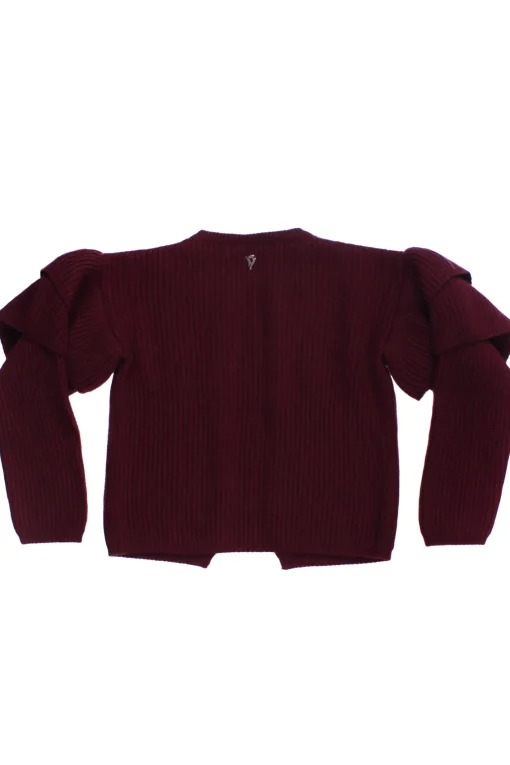 Cardigan con trama a coste