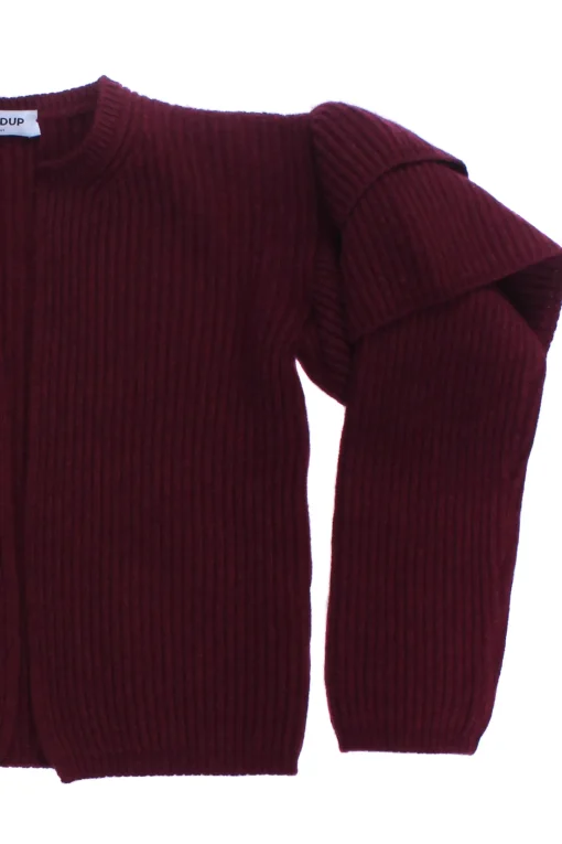 Cardigan con trama a coste