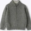 cardigan full zip con toppe