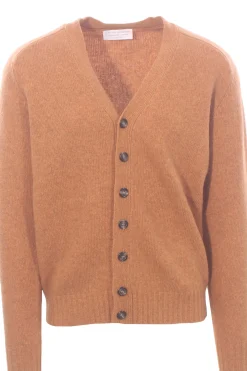 cardigan in lana effetto shetland
