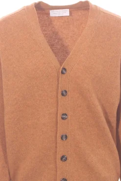 cardigan in lana effetto shetland