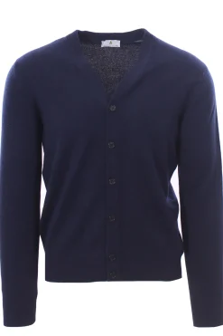 cardigan in lana, seta e cashmere