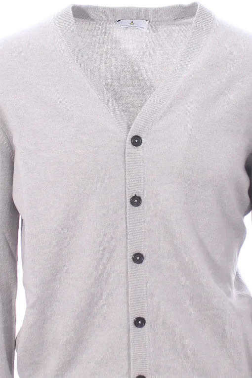 cardigan in lana, seta e cashmere