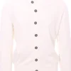 cardigan polo in seta e cotone