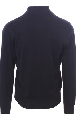 cardigan polo in seta e cotone