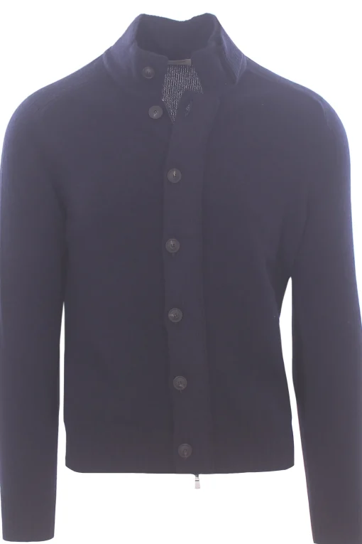 cardigan zip e bottoni