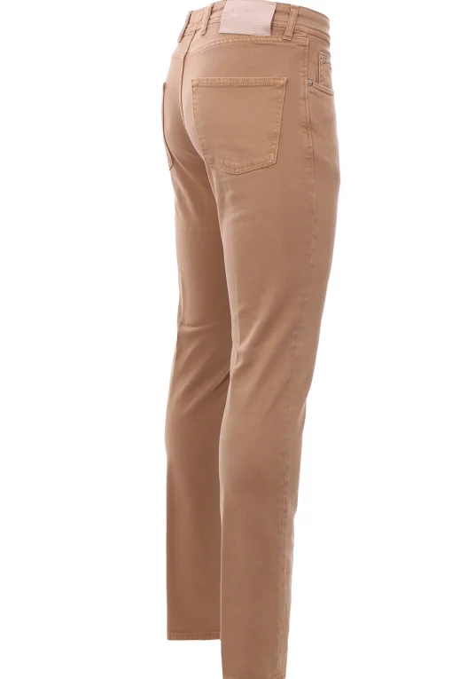 Cinque tasche in cotone stretch