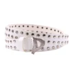 Cintura in pelle con borchie