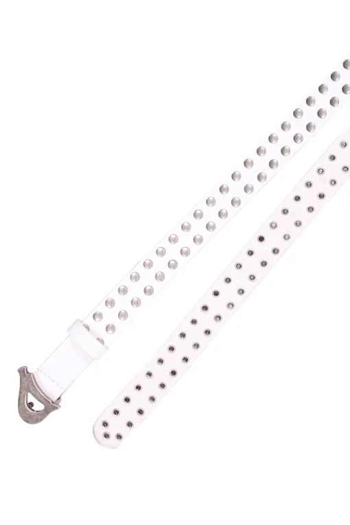 Cintura in pelle con borchie