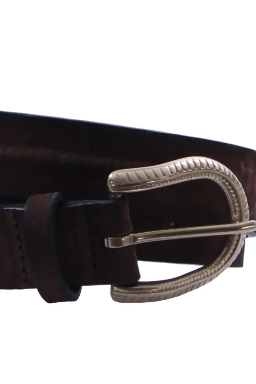 Cintura in pelle nabuk