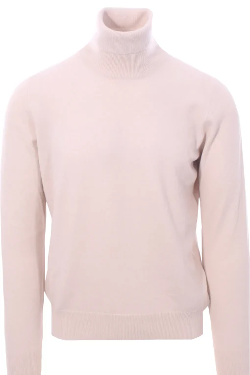 collo alto in lana e cashmere