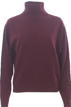 Collo alto in lana e cashmere