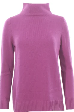 Collo alto in lana e cashmere