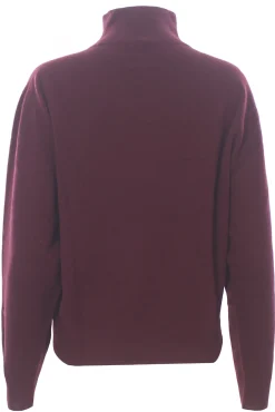Collo alto in lana e cashmere