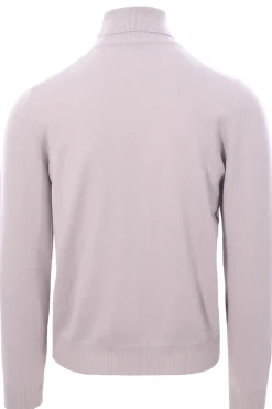 collo alto in lana e cashmere