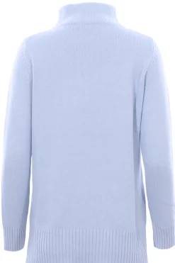 Collo alto in lana e cashmere
