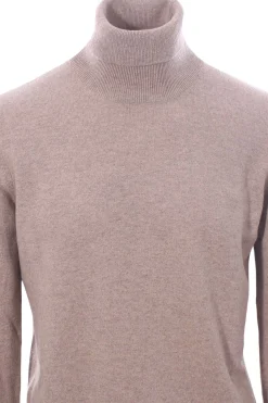 collo alto in lana e cashmere