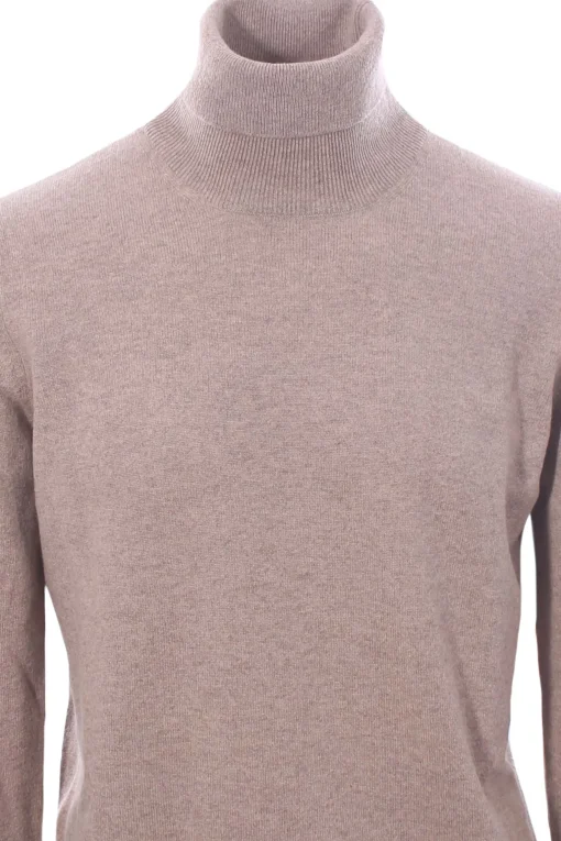 collo alto in lana e cashmere