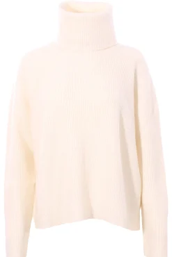 Collo alto in lana seta e cashmere