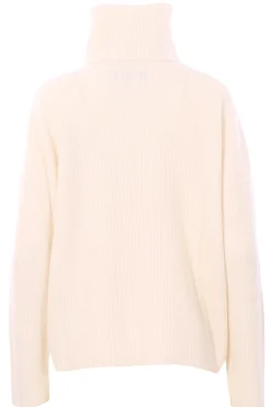 Collo alto in lana seta e cashmere