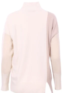 Collo alto in lana seta e cashmere