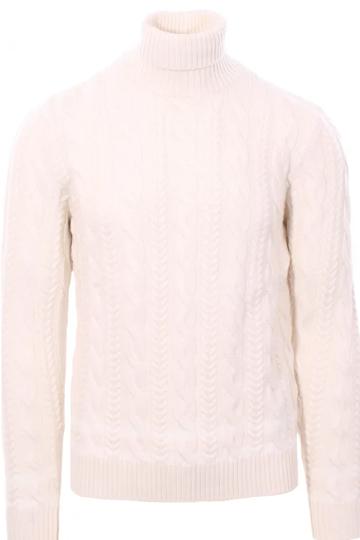 collo alto treccia bicolor ton sur ton