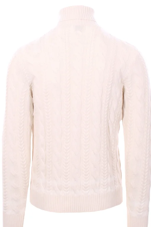 collo alto treccia bicolor ton sur ton