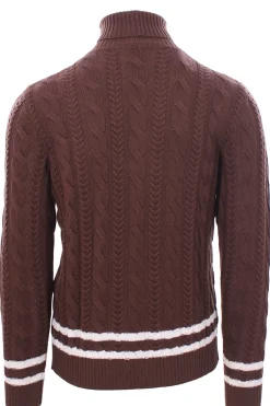 collo alto treccia bicolor ton sur ton