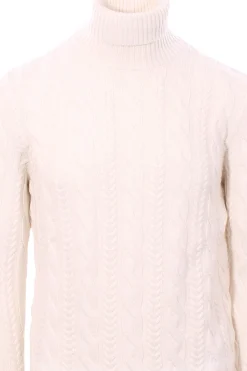collo alto treccia bicolor ton sur ton