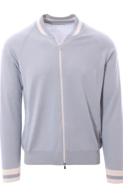 felpa full zip college in cotone