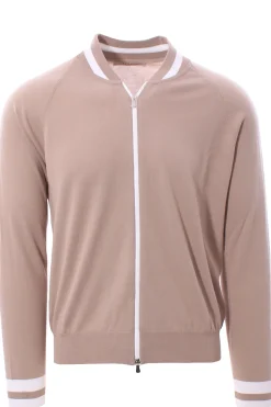 felpa full zip college in cotone