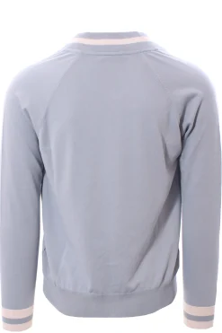 felpa full zip college in cotone