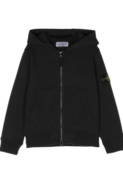 felpa full zip con cappuccio