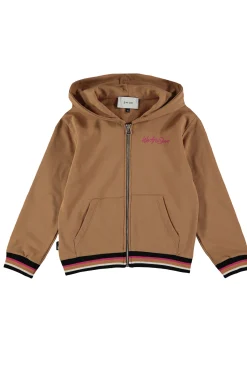 felpa full zip con cappuccio
