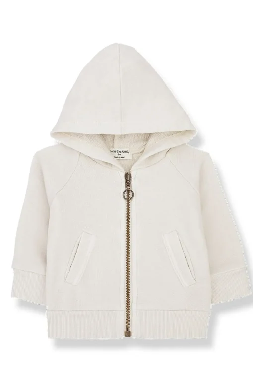 Felpa full zip con cappuccio
