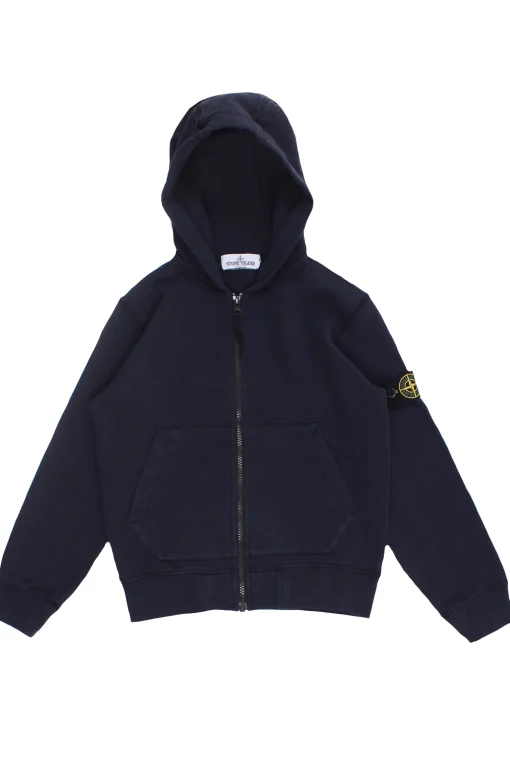Felpa full zip con cappuccio
