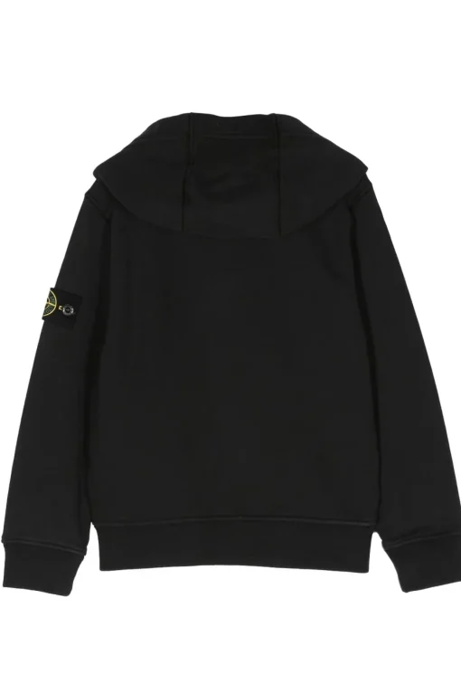 felpa full zip con cappuccio