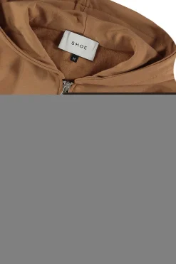 felpa full zip con cappuccio