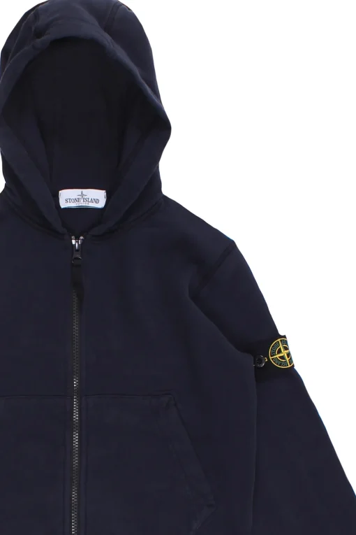 Felpa full zip con cappuccio
